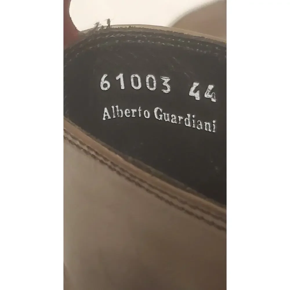 Alberto Guardiani Authentic Italy Men's Brown /Black Leather Shoes Size US 11
